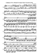 Cadenza to Mozart's K466 D minor Piano Concerto